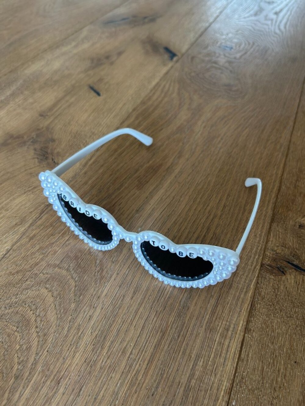 Pearl Bride to Be Heart Sunglasses